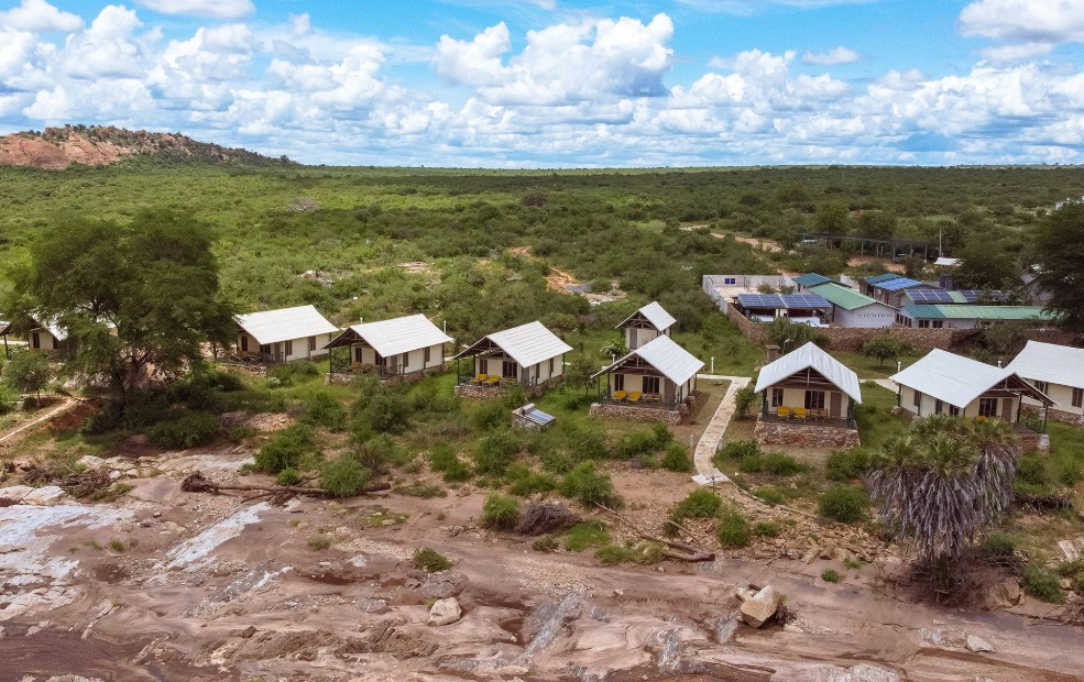 MAN EATERS CAMP ARIEL VIEW